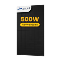 JA Solar 500Wp Full Black Bifaziale Solarmodule, JAM60D41-500/LB Glas-Glas, by Powerness