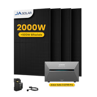 Anker SOLIX Solarbank 3 E2700 Pro, mit 4 x 500 JA Solar Bifaziale Solarmodule.by Powerness
