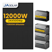 3x Anker Solarbank 3 E2700 Pro mit Power Dock Multisystem, mit 24 x 500 JA Solar Bifaziale Solarmodule, by Powerness