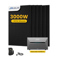 Anker SOLIX Solarbank 3 E2700 Pro, mit 6 x 500 JA Solar Bifaziale Solarmodule, by Powerness