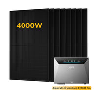 Anker SOLIX Solarbank 4 E5000 Pro, mit 8 x 500 Bifaziale Solarmodule, by Powerness