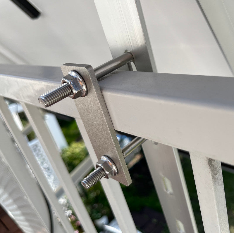 Powerness Aufständerung Solarmodul Halterung Balkonkraftwerk für Balkon Haken, Quadratischer Haken