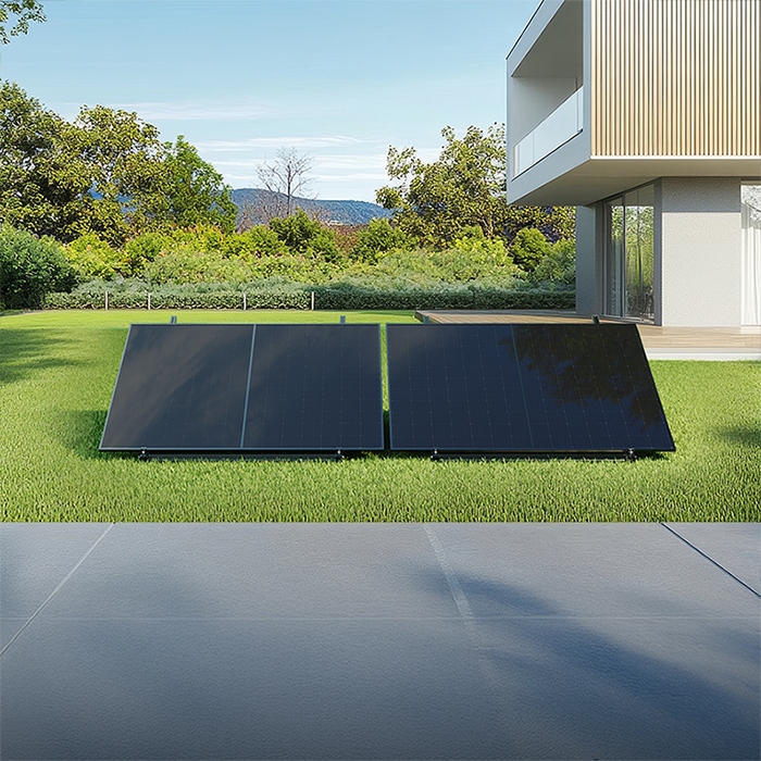 Powerness Aufständerung Solarmodul Halterung Balkonkraftwerk für Garten & Balkon Haken