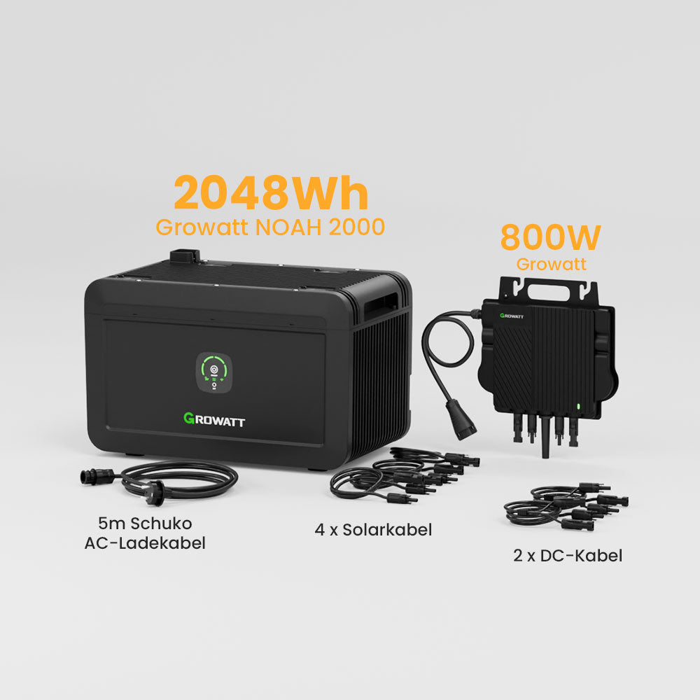 Exklusiv bei Christmas: Growatt NOAH 2000 Balkonkraft Batteriespeicher