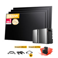 <tc>EcoFlow Stream</tc> <tc>Ultra X</tc>, Tout-en-un <tc>Batterie de stockage tout-en-un pour station solaire</tc>, avec 4 x 480<tc>Wp</tc> Masque bifacial Sunpro BC Noir intégral <tc>Panneau solaire</tc>, par <tc>Powerness</tc>