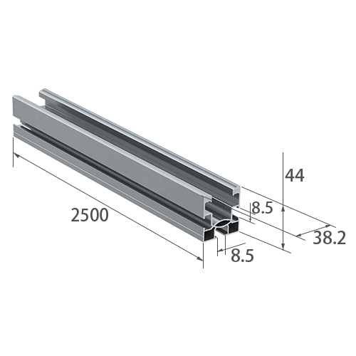2 x Profil SolarFish H44 2.500 AL