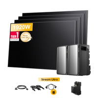 2x <tc>EcoFlow Stream</tc> <tc>Ultra</tc>, Tout-en-un <tc>Batterie de stockage tout-en-un pour station solaire</tc>, avec 4 x 480<tc>Wp</tc> Masque bifacial Sunpro BC Noir intégral <tc>Panneau solaire</tc>, par <tc>Powerness</tc>