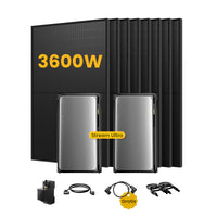 2x EcoFlow STREAM Ultra, alles-in-één Plug & Play zonnepanelen met thuisbatterij, incl. 8 bifaciale zonnepanelen, by Powerness