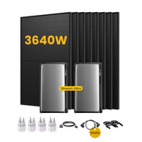 2x <tc>EcoFlow STREAM</tc> <tc>Ultra</tc>Système solaire tout-en-un avec stockage, comprenant 8 panneaux bifaciaux <tc>Panneaux solaires</tc>n, par <tc>Powerness</tc>