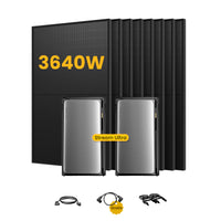 2x EcoFlow STREAM Ultra, All-in-One Solaranlage mit Speicher, inkl. 8 Bifazialen Solarmodulen, by Powerness