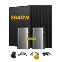 2x <tc>EcoFlow STREAM</tc> <tc>Ultra</tc>Système solaire tout-en-un avec stockage, comprenant 8 panneaux bifaciaux <tc>Panneaux solaires</tc>n, par <tc>Powerness</tc>