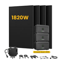 Growatt NOAH 2000 Plug-in Thuisbatterijen, 2048/4096/6144/8192Wh, 890/1000/1780/2000W bifaciale zonnepanelen  