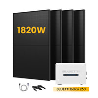 BLUETTI Balco 260 All-in-one Solarspeicher, mit 4 x 450W Solarmodule