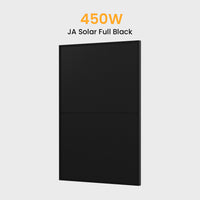 JA Solar 450Wp Full Black Paneel Bifaziale N-Doppelglas-Monomodul Solarmodul