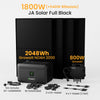 2048Wh Batterie Speicher + 4 x 450W Bifaziale Solarmodule + 800W Wechselrichter / Selbstabholung