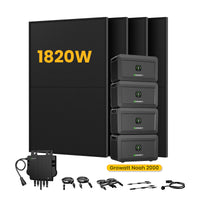 Growatt NOAH 2000 Plug-in Thuisbatterijen, 2048/4096/6144/8192Wh, 890/1000/1780/2000W bifaciale zonnepanelen  