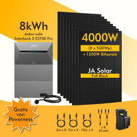 Anker SOLIX Solarbank 3 E2700 Pro, 6-8 Solarmodule, mit MC4 Kabel