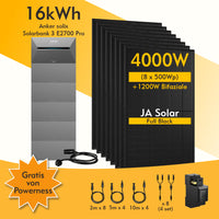 Anker SOLIX Solarbank 3 E2700 Pro, 6-8 Solarmodule, mit MC4 Kabel