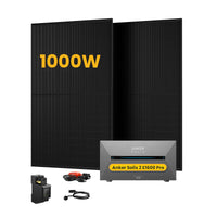 Anker SOLIX Solarbank 2 E1600 Pro All-in-One Speicher für Balkonkraftwerk, mit 2 x 500W Bifaziale Solarmodule,by Powerness