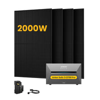 Anker SOLIX solarbank 3 E2700 Pro, met 4 x 500 Bifaciale Zonnepanelen. by Powerness