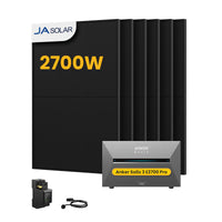 Anker SOLIX Solarbank 3 E2700 Pro, mit 6 x 450 JA Solar Bifaziale Solarmodule, by Powerness