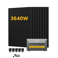 Anker SOLIX Solarbank 3 E2700 Pro, met 8 x 450 Bifaciale Zonnepanelen, by Powerness