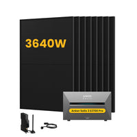 Anker SOLIX Solarbank 3 E2700 Pro, met 8 x 450 Bifaciale Zonnepanelen, by Powerness