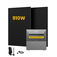 Anker SOLIX Solarbank 3 E2700 Pro, met 2 x 450 Bifaciale Zonnepanelen, by Powerness