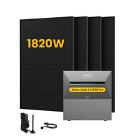 Anker SOLIX solarbank 3 E2700 Pro, met 4 x 450 Bifaciale Zonnepanelen. by Powerness