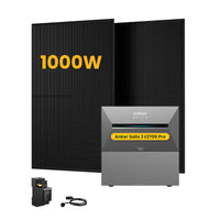 Anker SOLIX Solarbank 3 E2700 Pro, met 2 x 500W Bifaciale Zonnepanelen, by Powerness