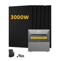 Anker SOLIX solarbank 3 E2700 Pro, met 6 x 500 Bifaciale Zonnepanelen. by Powerness