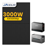 Anker Solarbank 3 E2700 Pro mit Power Dock Multisystem, mit 6 x 500 JA Solar Bifaziale Solarmodule, by Powerness