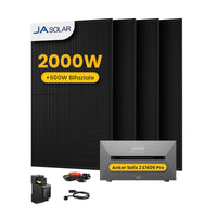 Anker SOLIX Solarbank 2 E1600 Pro All-in-One Speicher für Balkonkraftwerk, mit 4 x 500W JA Solar Bifaziale Solarmodule,by Powerness (dealclub)