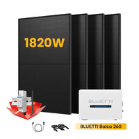 BLUETTI Balco 260 All-in-one Solarspeicher, mit 4 x 455W Solarmodule