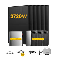 <tc>EcoFlow Stream</tc> <tc>Ultra X</tc>Système solaire avec stockage, composé de 6 panneaux bifaciaux de 450 W <tc>Panneaux solaires</tc>n, par <tc>Powerness</tc>
