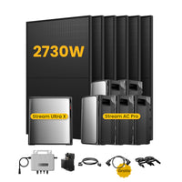 <tc>EcoFlow Stream</tc> <tc>Ultra X</tc>Système solaire avec stockage, composé de 6 panneaux bifaciaux de 450 W <tc>Panneaux solaires</tc>n, par <tc>Powerness</tc>