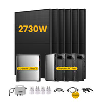 <tc>EcoFlow Stream</tc> <tc>Ultra X</tc>Système solaire avec stockage, composé de 6 panneaux bifaciaux de 450 W <tc>Panneaux solaires</tc>n, par <tc>Powerness</tc>