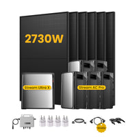 <tc>EcoFlow Stream</tc> <tc>Ultra X</tc>Système solaire avec stockage, composé de 6 panneaux bifaciaux de 450 W <tc>Panneaux solaires</tc>n, par <tc>Powerness</tc>