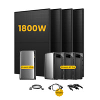 EcoFlow Stream Ultra, système de stockage tout-en-un pour centrales solaires de balcon, avec 4 modules solaires bifaciaux JA Solar de 500 W, par Powerness 