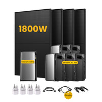 EcoFlow Stream Ultra, système de stockage tout-en-un pour centrales solaires de balcon, avec 4 modules solaires bifaciaux JA Solar de 500 W, par Powerness 