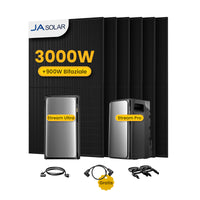 EcoFlow STREAM Ultra & Pro, All-in-One Speicher für Balkonkraftwerke, mit 6 x 500 JA Solar Bifaziale Solarmodule, by Powerness