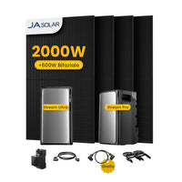 EcoFlow STREAM Ultra & Pro, All-in-One Speicher für Balkonkraftwerke, mit 4 x 500 JA Solar Bifaziale Solarmodule, by Powerness