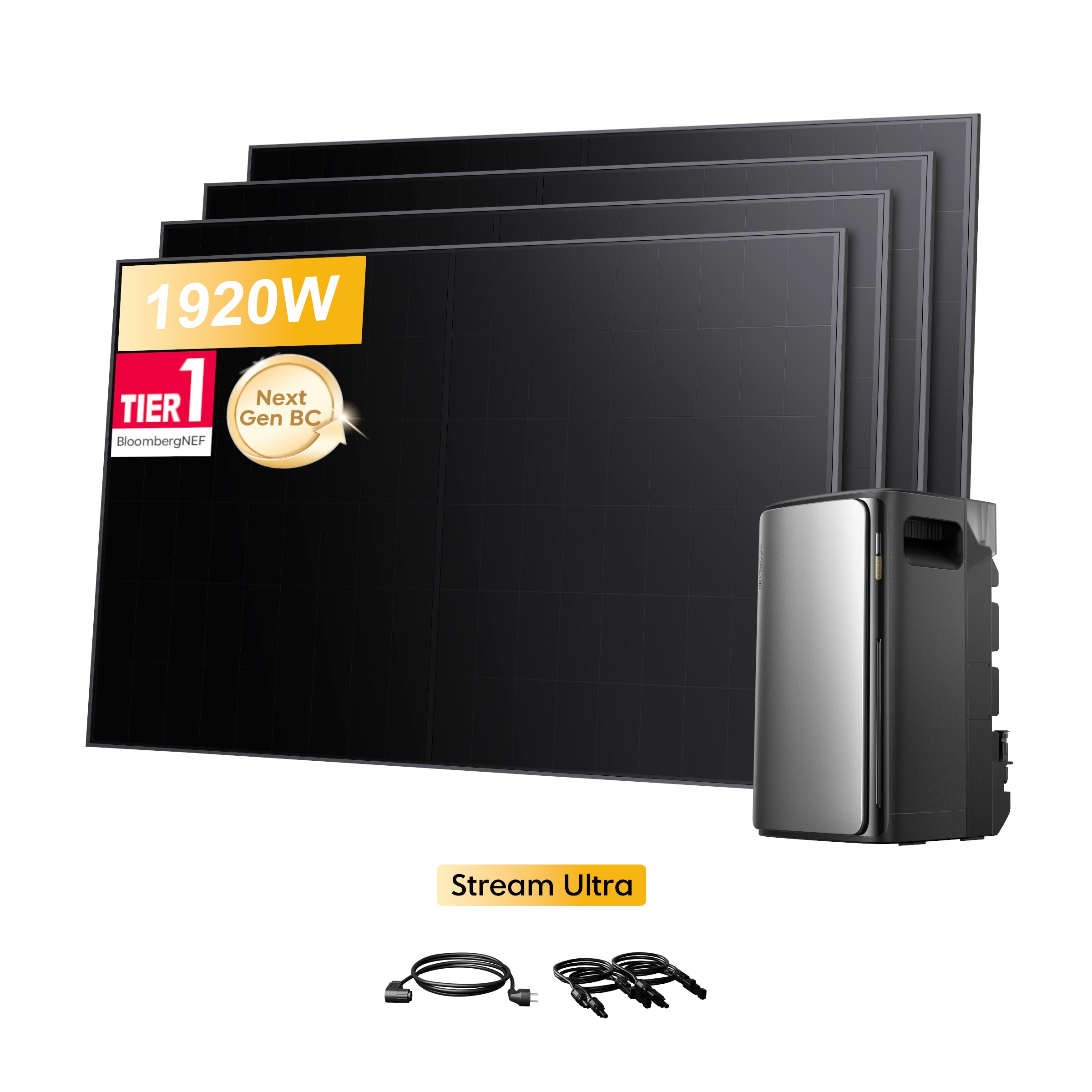 EcoFlow Stream Ultra, All-in-One Speicher für Balkonkraftwerke, mit 4 ...