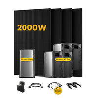 EcoFlow Stream Ultra, système de stockage tout-en-un pour centrales solaires de balcon, avec 4 modules solaires bifaciaux JA Solar de 500 W, par Powerness 