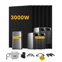 EcoFlow Stream Ultra, système de stockage tout-en-un pour centrales solaires de balcon, avec 6 modules solaires bifaciaux JA Solar de 500 W, par Powerness 