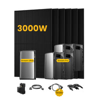 EcoFlow STREAM Ultra &amp; Pro, système de stockage tout-en-un pour centrales solaires de balcon, avec 6 modules solaires bifaciaux JA Solar de 500 W, par Powerness