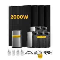EcoFlow Stream Ultra, système de stockage tout-en-un pour centrales solaires de balcon, avec 4 modules solaires bifaciaux JA Solar de 500 W, par Powerness 