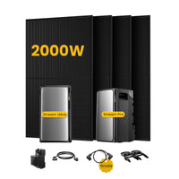EcoFlow STREAM Ultra & Pro, All-in-One Speicher für Balkonkraftwerke, mit 4 x 500W Bifaziale Solarmodule, by Powerness