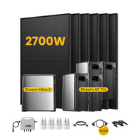 EcoFlow Stream Ultra X, système de stockage tout-en-un pour centrales solaires de balcon, avec 6 modules solaires bifaciaux JA Solar de 450 W, par Powerness 