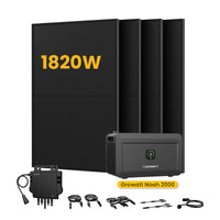 Growatt NOAH 2000 Plug-in Thuisbatterijen, 2048/4096/6144/8192Wh, 890/1000/1780/2000W bifaciale zonnepanelen  